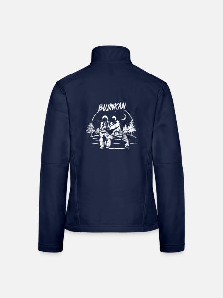 Meisterhafter Bujinkan Kampfkünstler - Frauen Softshelljacke - Navy - Hinten
