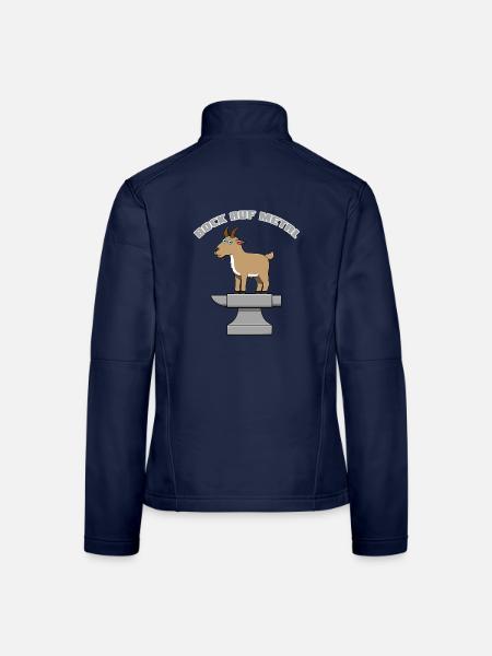 Metal Bock - Frauen Softshelljacke - Navy - Hinten