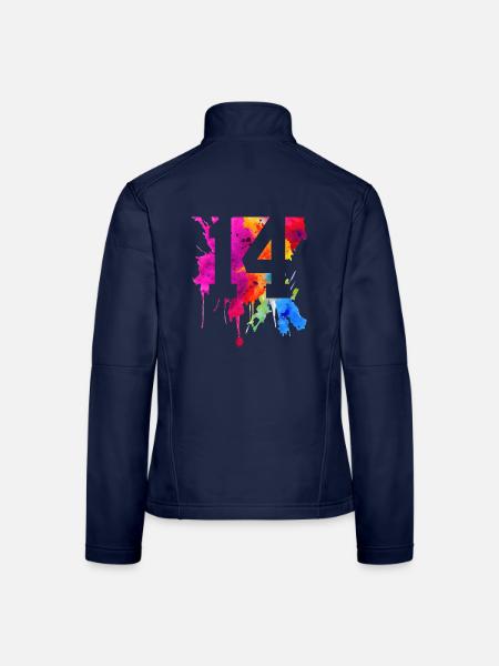 14 YEARS 14TH BIRTHDAY - Women's Softshell Jacket - navy - Back