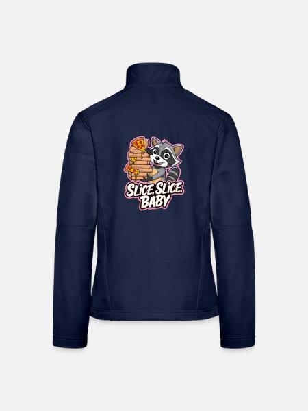 Scheibe, Scheibe, Baby - Frauen Softshelljacke - Navy - Hinten