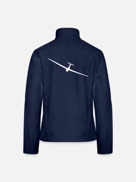 segelflieger - Frauen Softshelljacke - Navy - Hinten