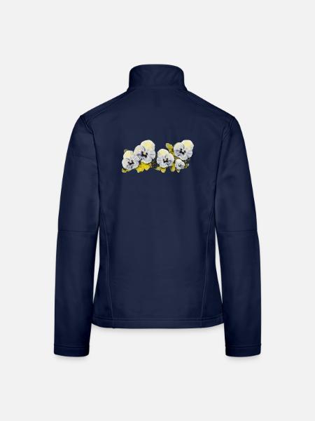 Gedanken - Frauen Softshelljacke - Navy - Hinten
