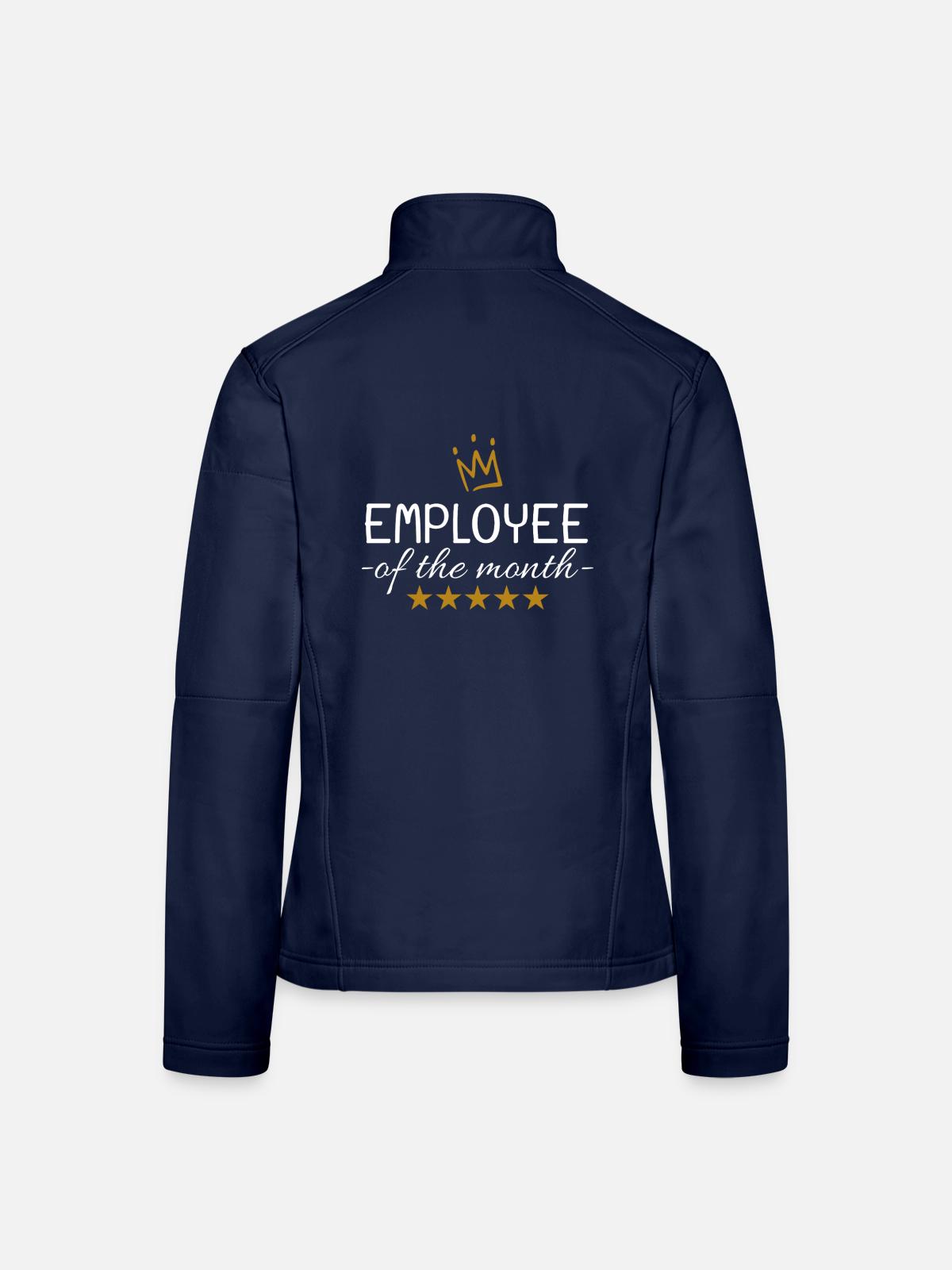 Mitarbeiter des Monats - Frauen Softshelljacke - Navy - Hinten