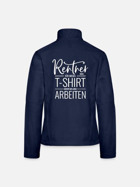 Rentner 2026 - Frauen Softshelljacke - Navy