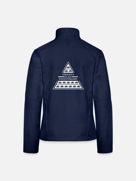 Feine Prekmurska Gibanica Schichttorte - Frauen Softshelljacke - Navy - Hinten