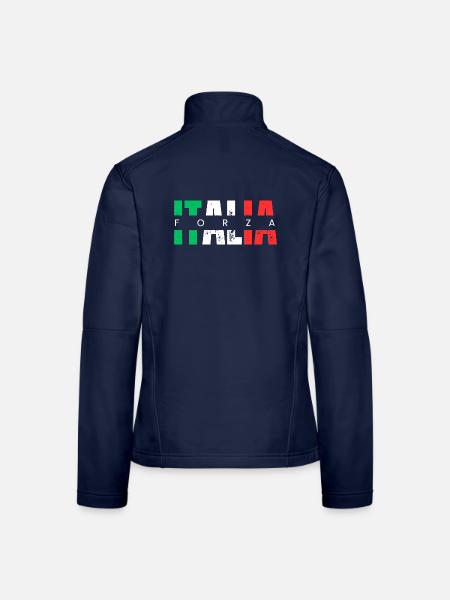 Forza ITALIA - Frauen Softshelljacke - Navy - Hinten