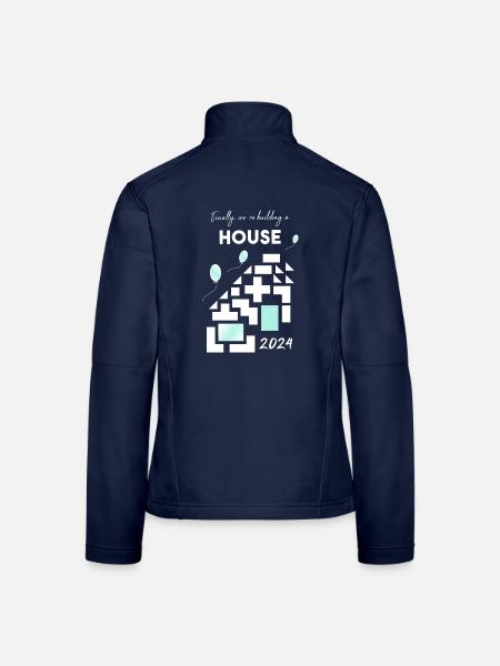 building a house home - Frauen Softshelljacke - Navy