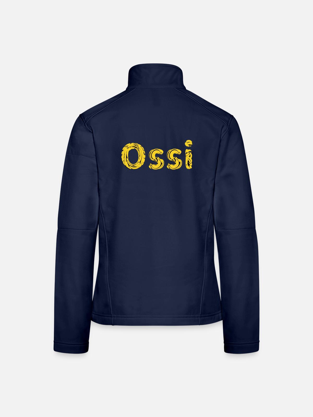 Banana Ossi - Frauen Softshelljacke - Navy - Hinten