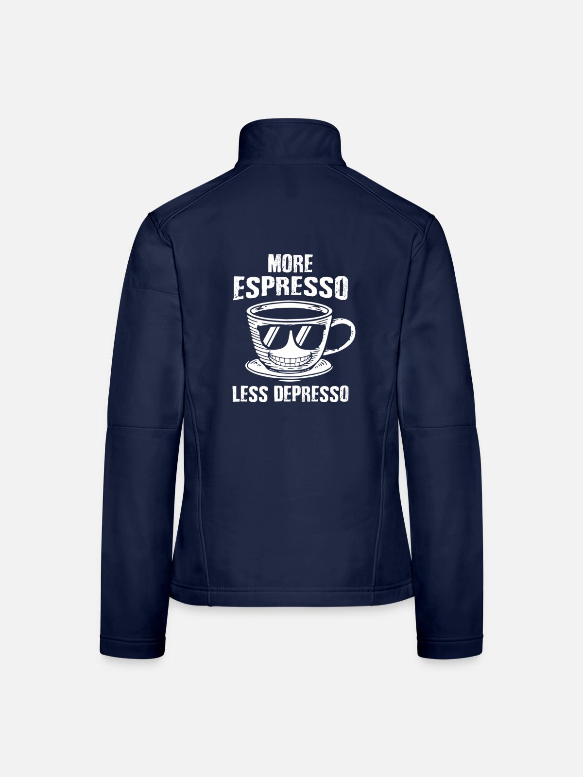 Espresso - Frauen Softshelljacke - Navy - Hinten