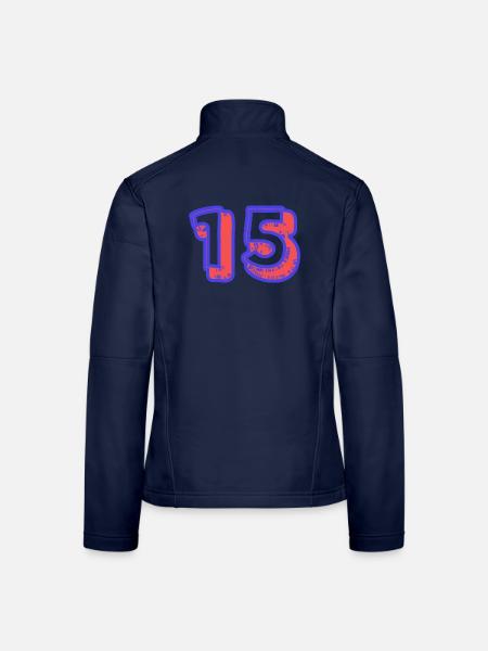 15. 15 YEARS. 15th ANNIVERSARY. 15 YEAR ANNIVERSARY. - Women's Softshell Jacket - navy - Back