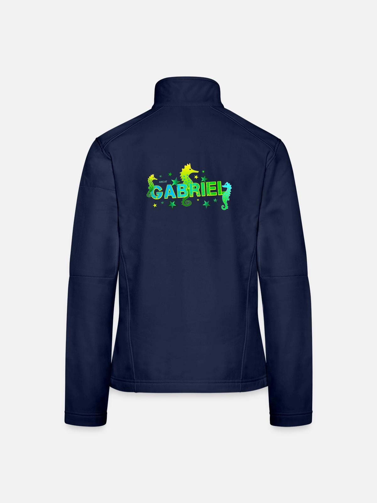 Gabriel - Frauen Softshelljacke - Navy - Hinten