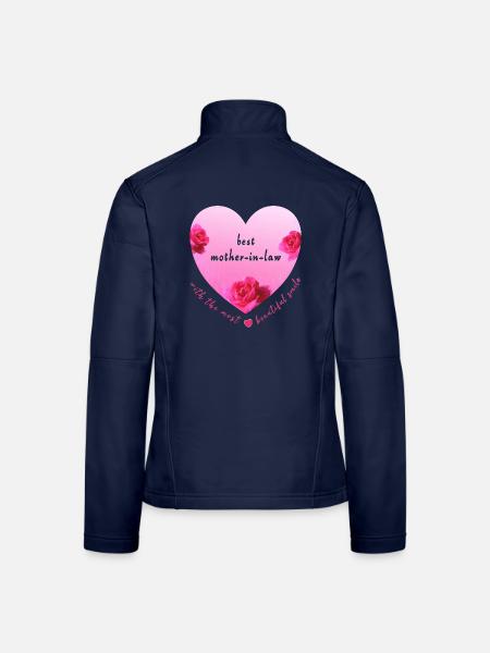 best mother in law - Frauen Softshelljacke - Navy - Hinten
