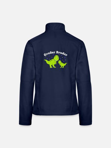 Bald Großer Bruder Ich Bin Großer Bruder - Frauen Softshelljacke - Navy - Hinten