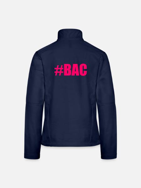 FERRY. BACCALAUREAT. PATENT. DNB. EXAMINATION. WELL DONE - Women's Softshell Jacket - navy - Back