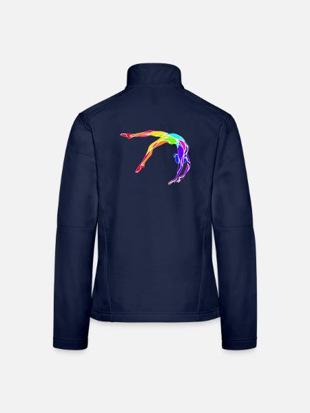 Gymnaste - Veste en tissu softshell Femme - bleu marine