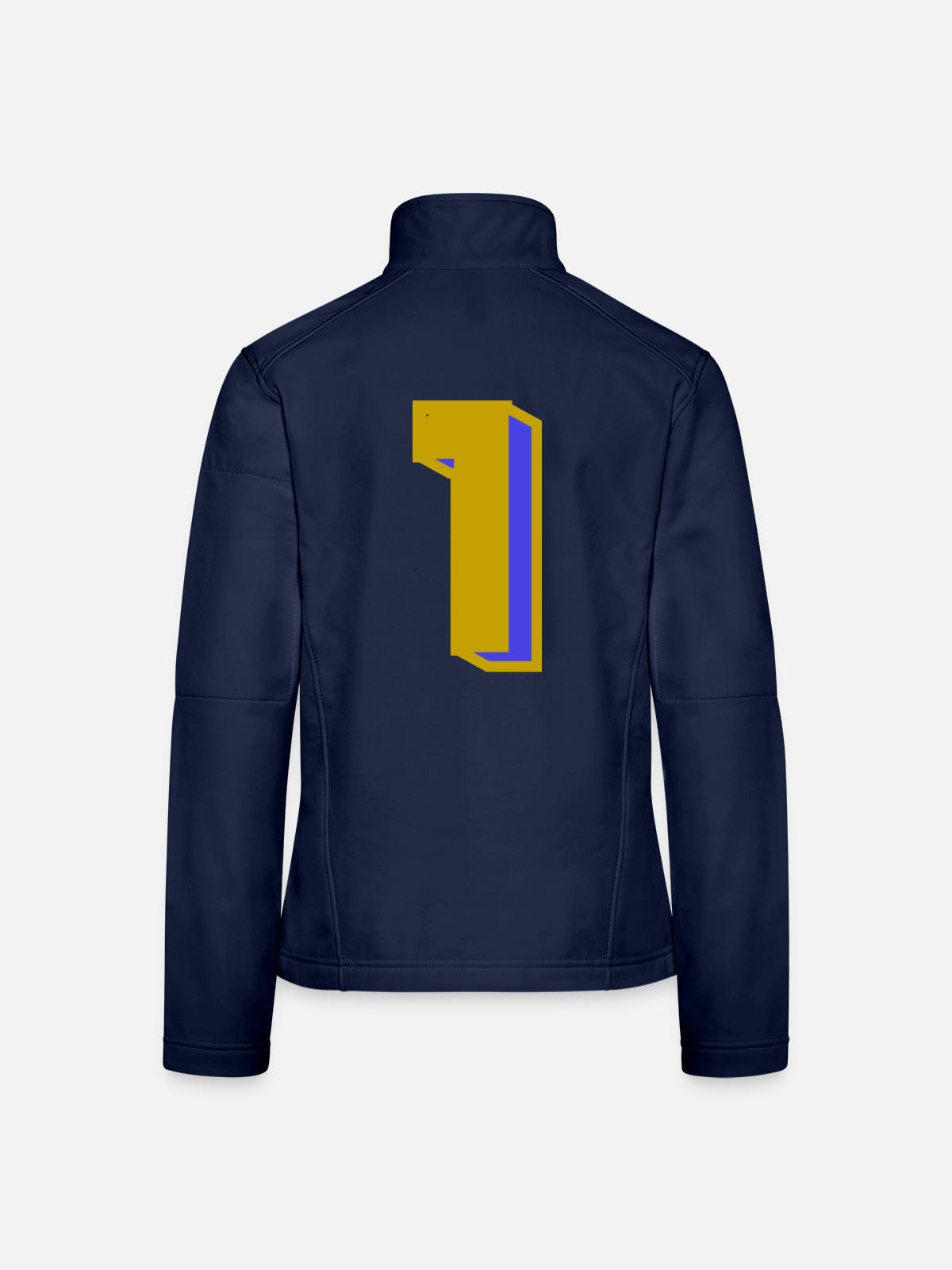 1 - Frauen Softshelljacke - Navy - Hinten