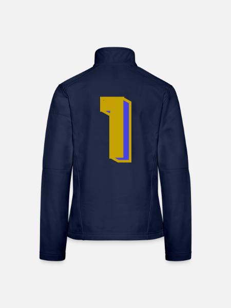 1 - Frauen Softshelljacke - Navy - Hinten