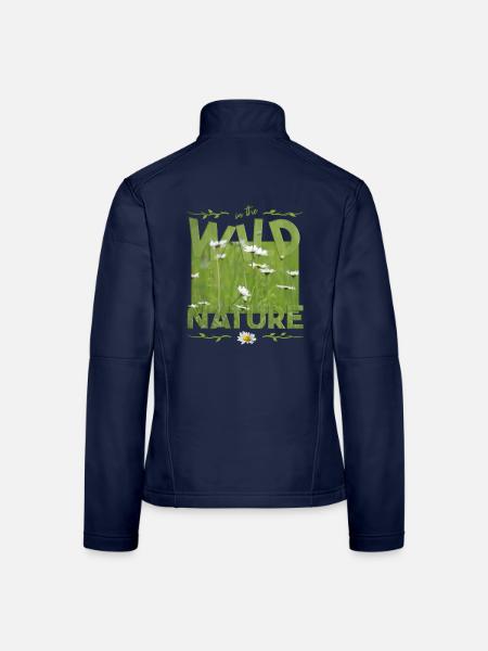 wild nature - Frauen Softshelljacke - Navy - Hinten