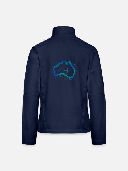 Australien - Frauen Softshelljacke - Navy - Hinten
