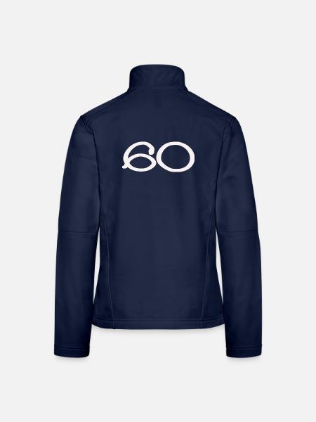 60. 60 JAHRE. 60-JÄHRIGES JUBILÄUM. 60. GEBURTSTAG. - Frauen Softshelljacke - Navy
