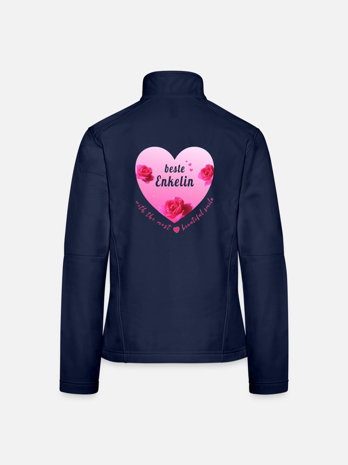 beste Enkelin - Frauen Softshelljacke - Navy - Hinten