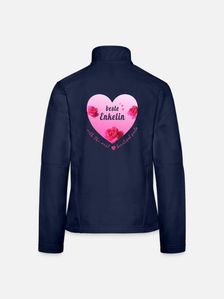 beste Enkelin - Frauen Softshelljacke - Navy - Hinten