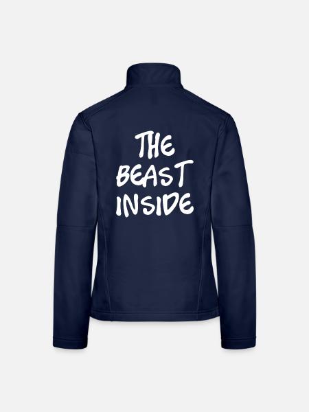 The Beast inside - Frauen Softshelljacke - Navy - Hinten
