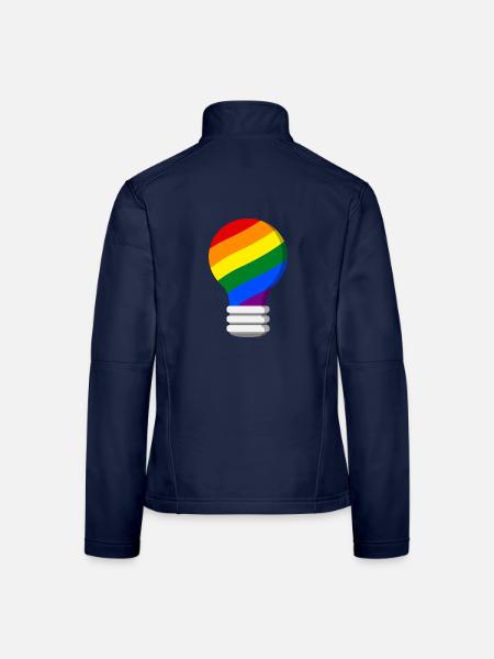 Gay Pride - Veste en tissu softshell Femme - bleu marine - Dos