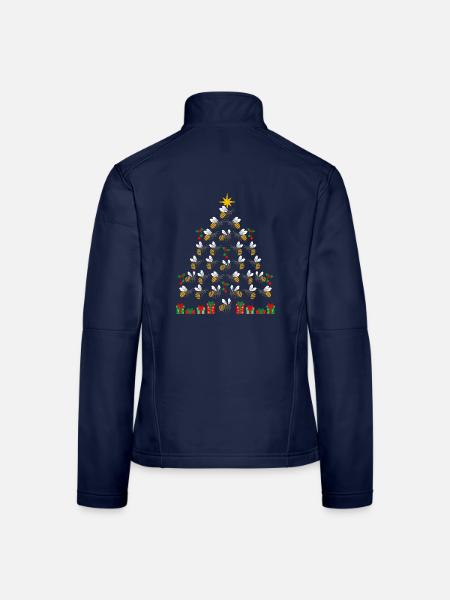 Weihnachtsbaum Bienen Imker Bienenzüchter - Frauen Softshelljacke - Navy