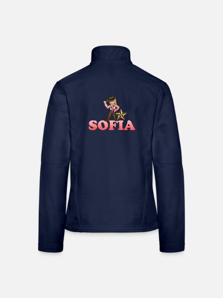 Sofia - Frauen Softshelljacke - Navy - Hinten