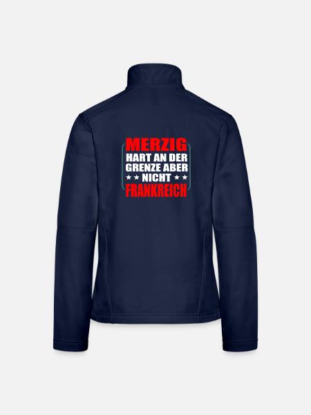 Merzig Saarland Saarländer - Frauen Softshelljacke - Navy - Hinten