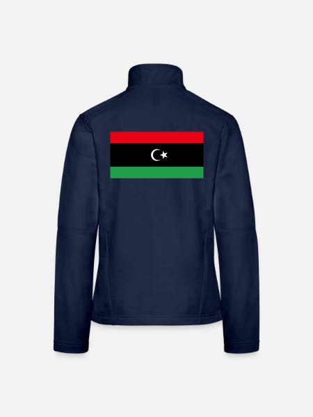 Libyen - Frauen Softshelljacke - Navy - Hinten