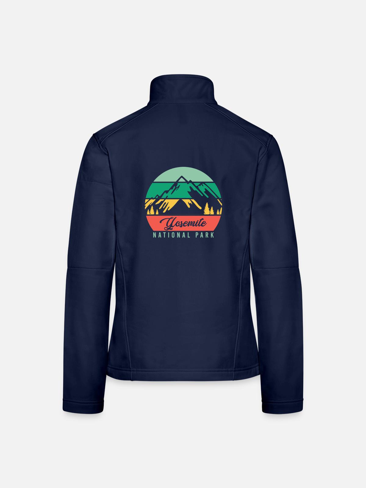 Yosemite National Park - Frauen Softshelljacke - Navy - Hinten