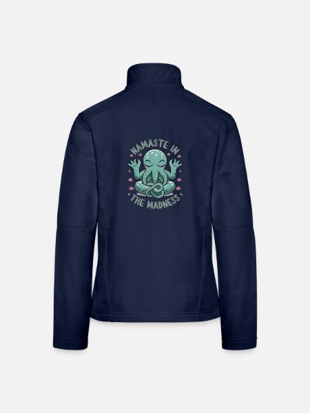 Namaste In The Madness - Women's Softshell Jacket - navy - Back