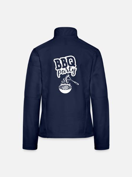 BBQ PARTY Küchenschürze - Frauen Softshelljacke - Navy - Hinten