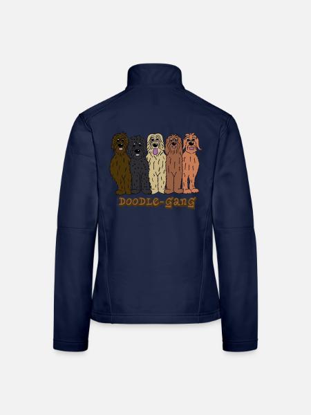 Doodle Gang - Frauen Softshelljacke - Navy
