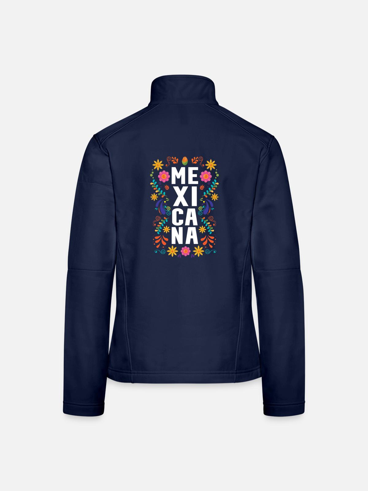 Mexicana Mexico - Frauen Softshelljacke - Navy - Hinten