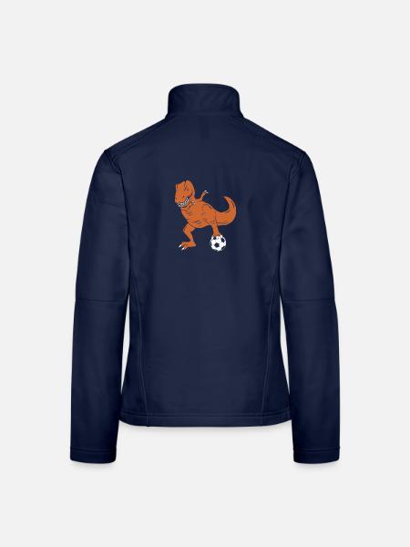 Bambini Dino G-Jugend Kinderfussball Trex Jugend - Frauen Softshelljacke - Navy - Hinten