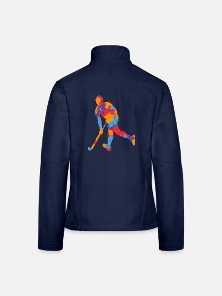 Feldhockey Bunter Hockeyspieler Kinder Hockey - Frauen Softshelljacke - Navy