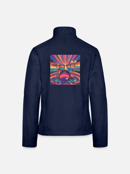 Batterie - Frauen Softshelljacke - Navy