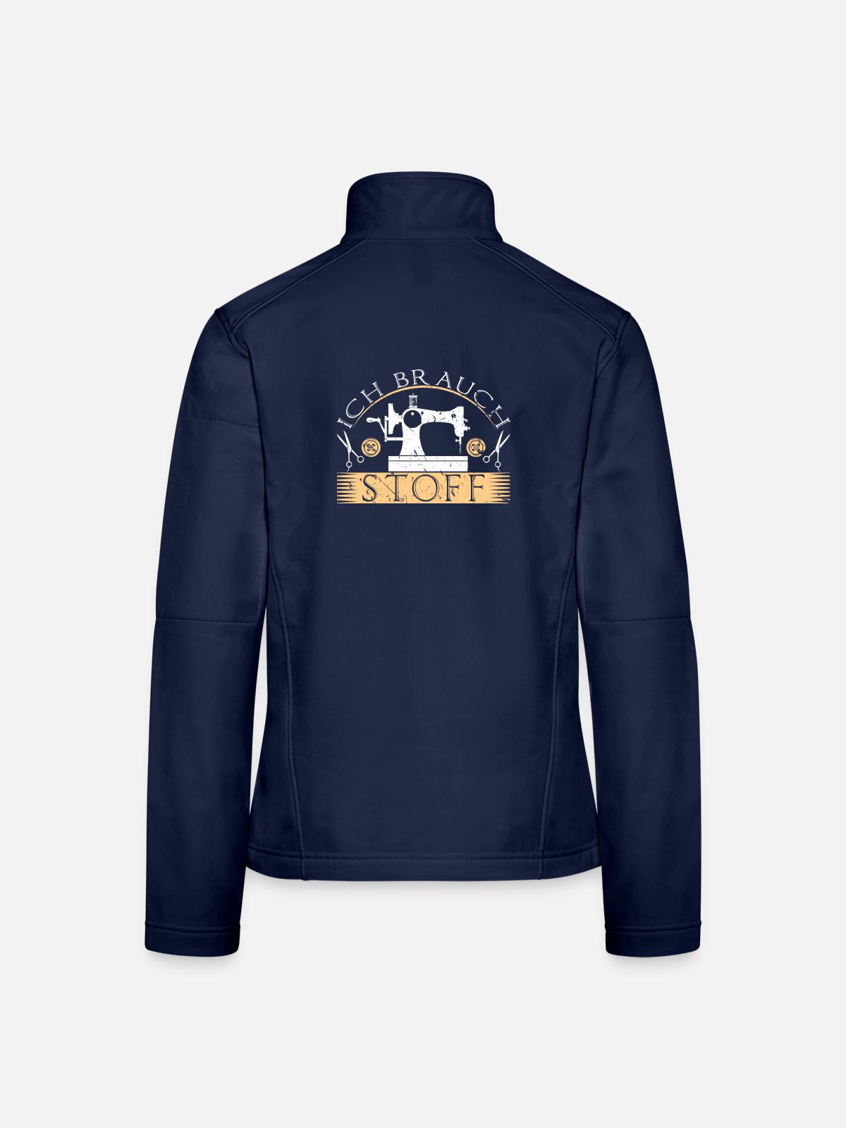 Nähen Handarbeit Schneider - Frauen Softshelljacke - Navy - Hinten
