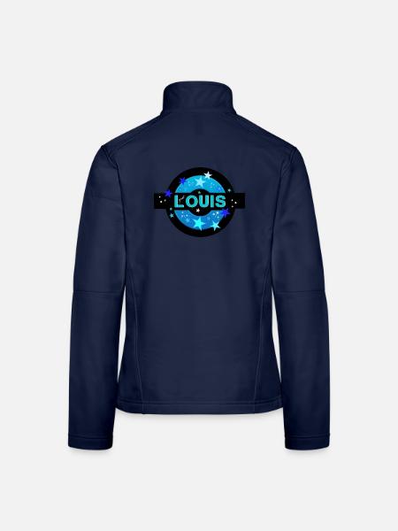 Louis Geburtstag Louis - Frauen Softshelljacke - Navy - Hinten