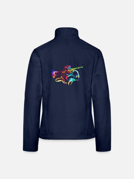 Strahlendes Kornett Blasorchester - Frauen Softshelljacke - Navy