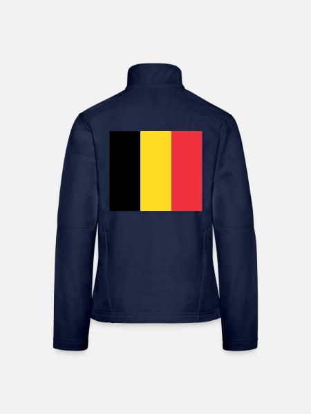 Belgien - Frauen Softshelljacke - Navy