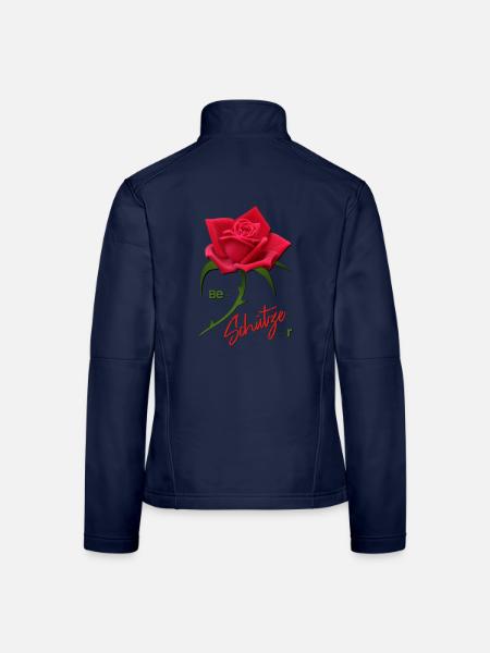 Schütze Rose Beschützer Sternzeichen Schütze - Frauen Softshelljacke - Navy - Hinten