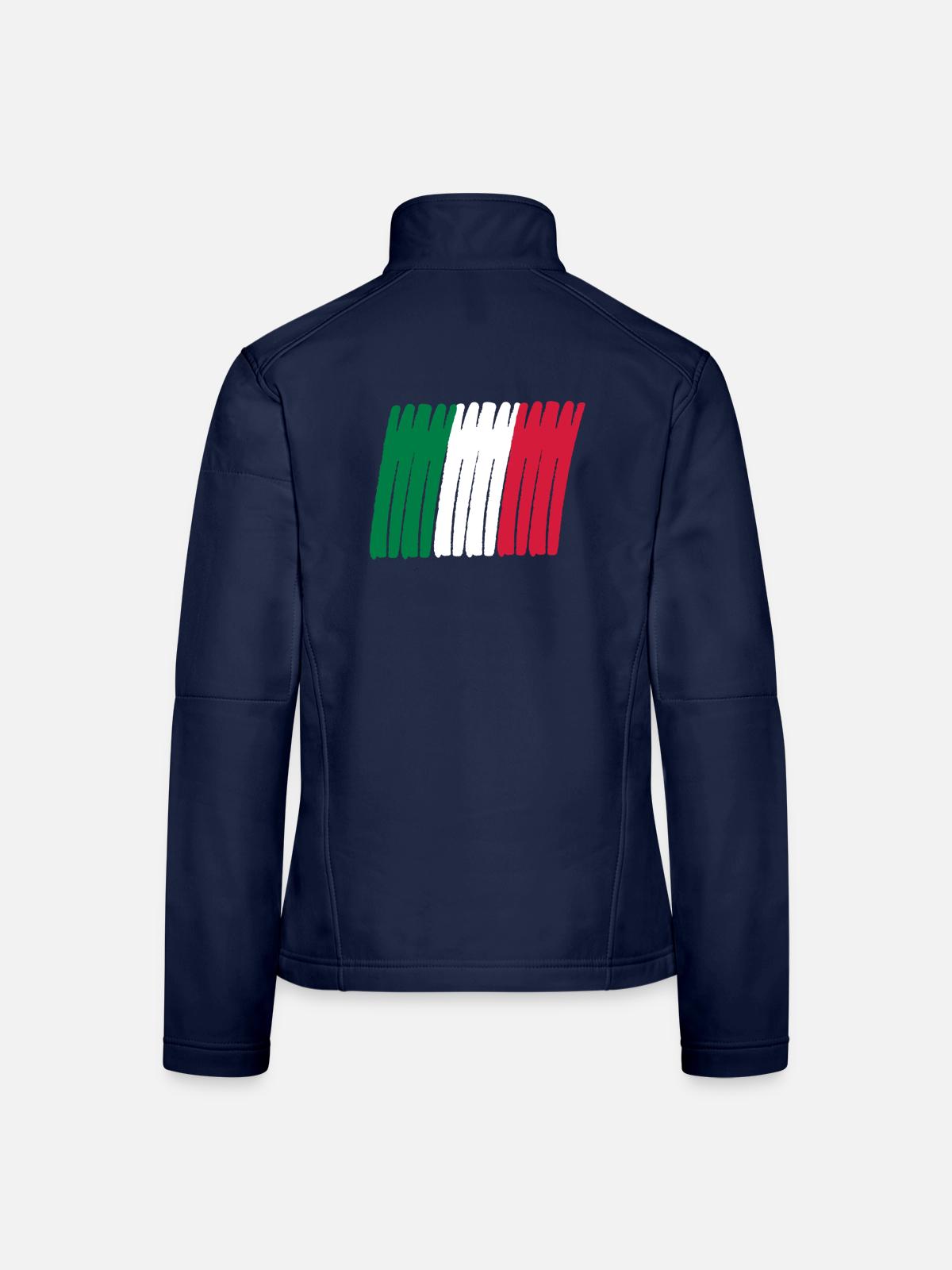 italia banner - Frauen Softshelljacke - Navy - Hinten