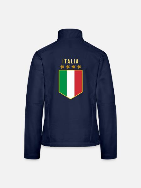 Italien Jersey FORZA AZZURI 2021 - Frauen Softshelljacke - Navy - Hinten