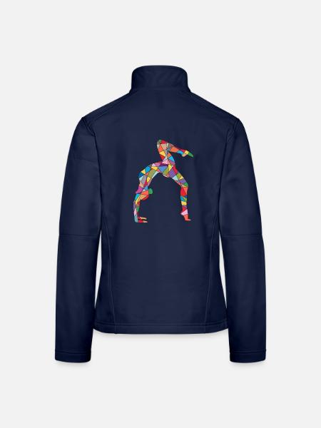 Turnerin Handstand Gymnastik Mädchen Kinder Turnen - Frauen Softshelljacke - Navy