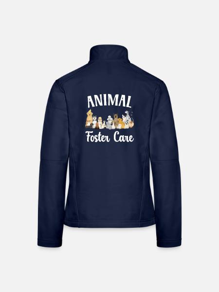 Tierpfleger Tierretter Tierrechte - Frauen Softshelljacke - Navy - Hinten