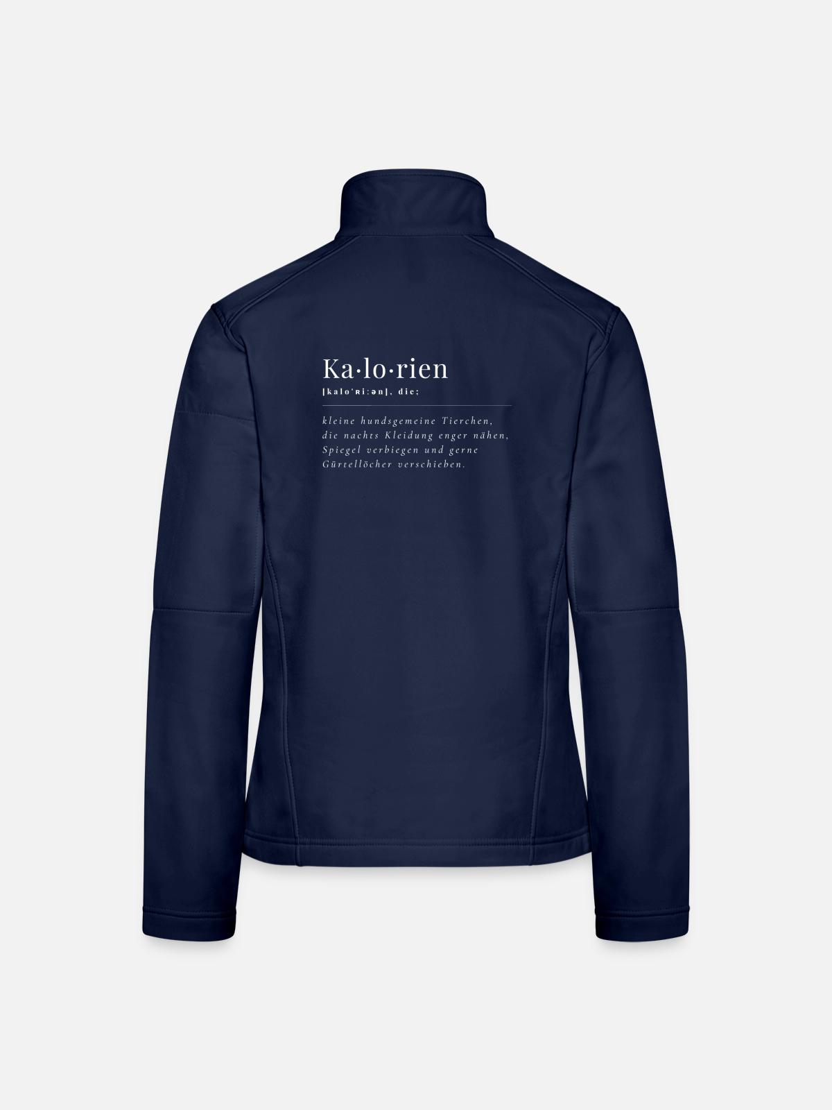 Kalorien - Frauen Softshelljacke - Navy - Hinten